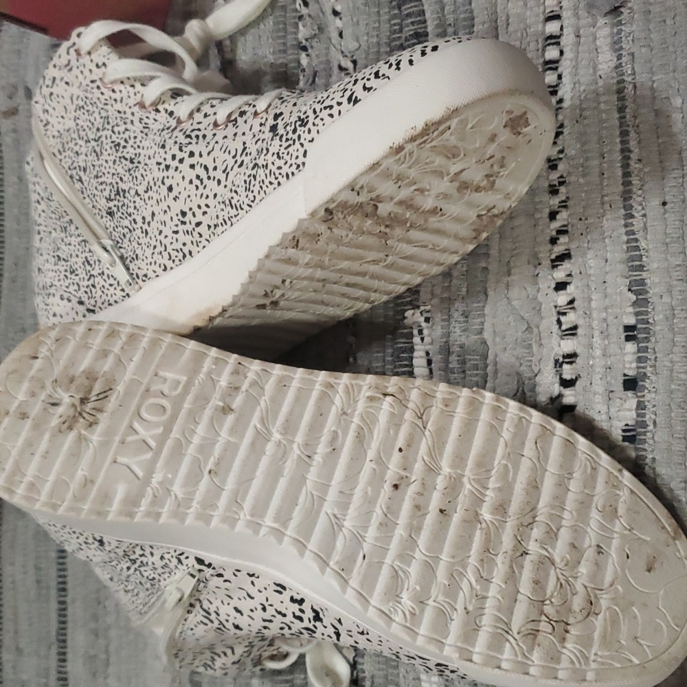 ROXY 10 women's leopard 🐆 print high tops - Picture 6 of 6